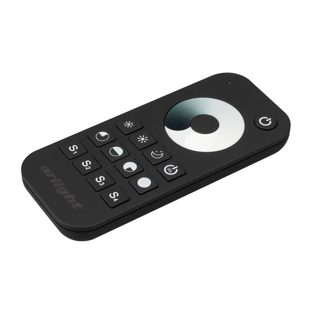 Фото 2 Пульт Arlight SMART-R24-DIM Black 1 зона 2.4G 031934 Фото 2 Пульт Arlight SMART-R24-DIM Black 1 зона 2.4G 031934