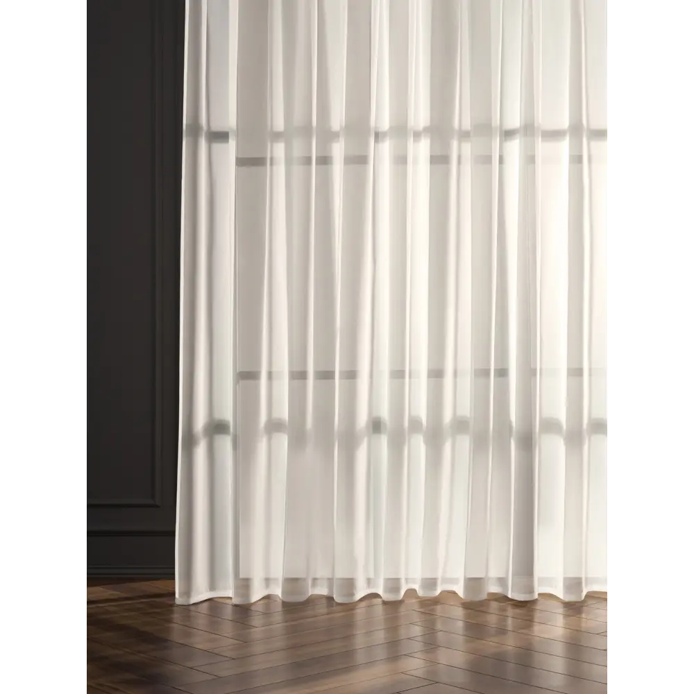 Фото Штора Arya home 8001885870810 на шторной ленте 250x500 см цвет молочный Фото Штора Arya home 8001885870810 на шторной ленте 250x500 см цвет молочный
