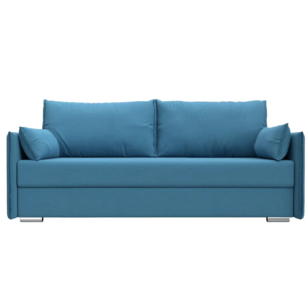 Фото 2 Диван прямой Сайгон Лига диванов 125107 203x90x105 см рогожка цвет амур 10 голубой