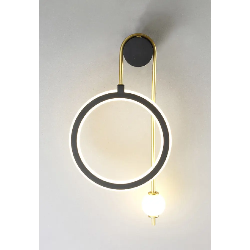 Фото 6 Настенный светильник светодиодный Crystal Lux Corida ap25w black-gold теплый белый (желтый) свет цвет золото/черный