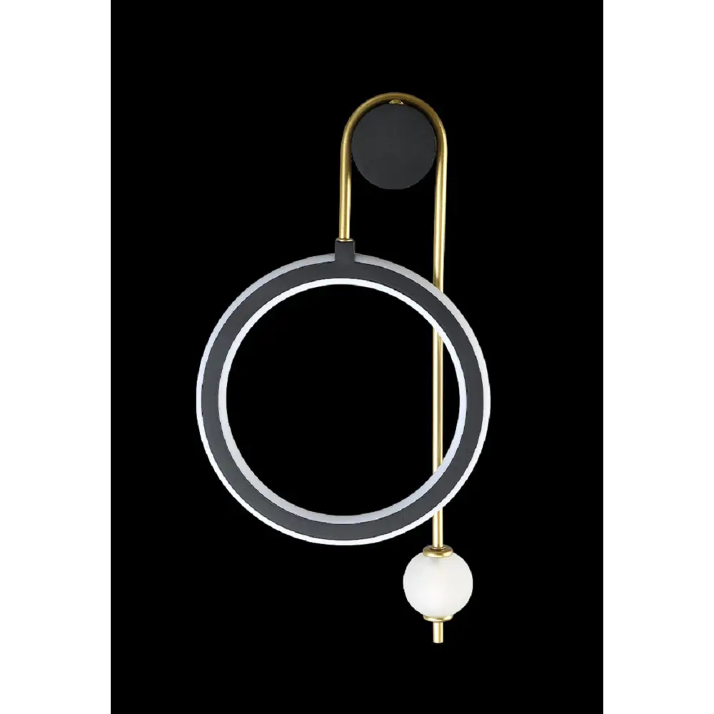 Фото 3 Настенный светильник светодиодный Crystal Lux Corida ap25w black-gold теплый белый (желтый) свет цвет золото/черный