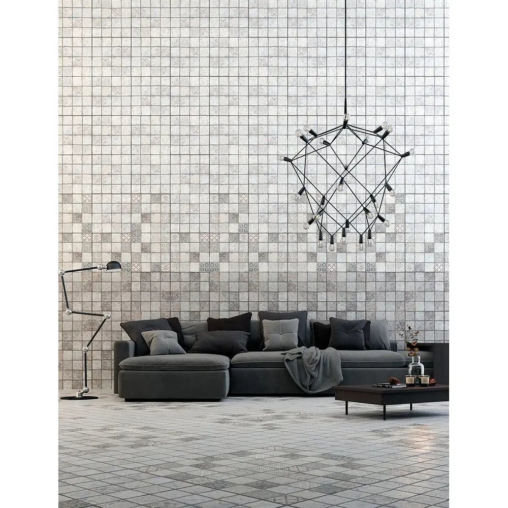 Фото 7 Керамогранит Керамин Карфаген CDB00016761_MSK 40x40см цвет светло-серый