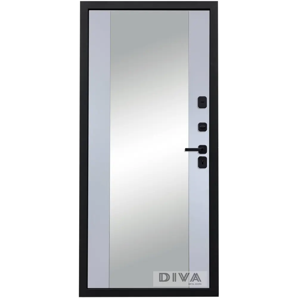 Фото 3 Входная дверь Diva 97/2 205x86см левый цвет Д15 силк маус/дуб коньяк с зеркалом Фото 3 Входная дверь Diva 97/2 205x86см левый цвет Д15 силк маус/дуб коньяк с зеркалом