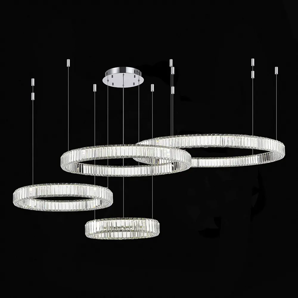 Фото 2 Люстра подвесная светодиодная хрустальная St luce Tivoli sl1622.103.04 67 м² нейтральный белый свет цвет серый/серебристый Фото 2 Люстра подвесная светодиодная хрустальная St luce Tivoli sl1622.103.04 67 м² нейтральный белый свет цвет серый/серебристый