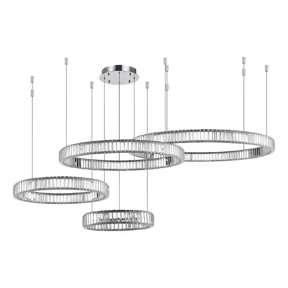 Фото 6 Люстра подвесная светодиодная хрустальная St luce Tivoli sl1622.103.04 67 м² нейтральный белый свет цвет серый/серебристый Фото 6 Люстра подвесная светодиодная хрустальная St luce Tivoli sl1622.103.04 67 м² нейтральный белый свет цвет серый/серебристый