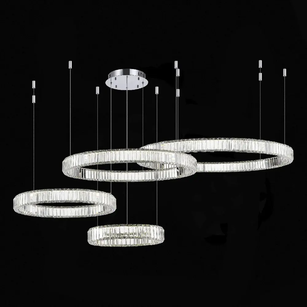 Фото 5 Люстра подвесная светодиодная хрустальная St luce Tivoli sl1622.103.04 67 м² нейтральный белый свет цвет серый/серебристый Фото 5 Люстра подвесная светодиодная хрустальная St luce Tivoli sl1622.103.04 67 м² нейтральный белый свет цвет серый/серебристый