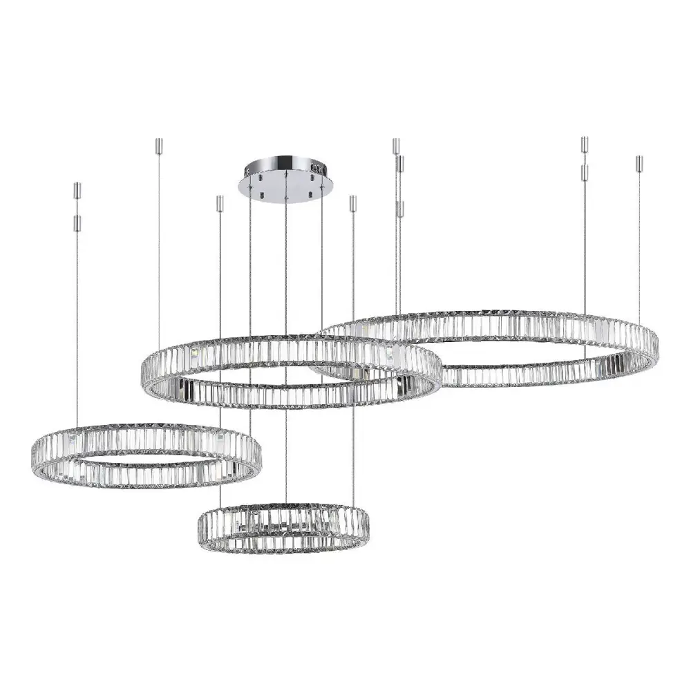 Фото 3 Люстра подвесная светодиодная хрустальная St luce Tivoli sl1622.103.04 67 м² нейтральный белый свет цвет серый/серебристый Фото 3 Люстра подвесная светодиодная хрустальная St luce Tivoli sl1622.103.04 67 м² нейтральный белый свет цвет серый/серебристый