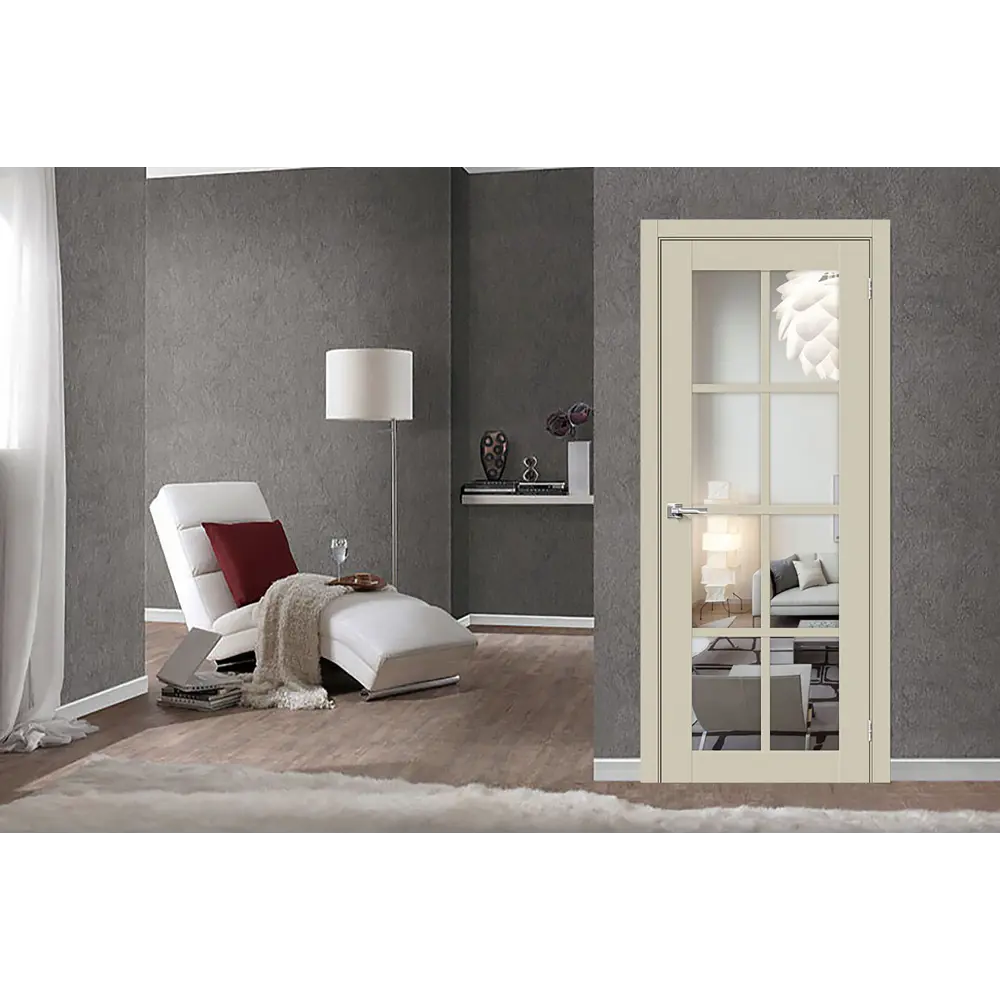 Фото 2 Дверь межкомнатная Uberture Parma 1222 остеклённая 200x70см пленка ПВХ цвет слоновая кость без замка и петель Фото 2 Дверь межкомнатная Uberture Parma 1222 остеклённая 200x70см пленка ПВХ цвет слоновая кость без замка и петель