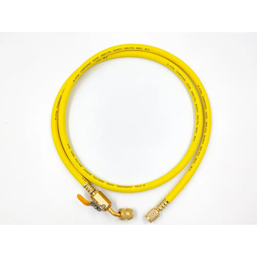 Фото 6 Шланг заправочный с вентилем DSZH CT-360-RYB-HV-R32/410A 1/4"-5/16" SAE до 55 бар 1.5 м Фото 6 Шланг заправочный с вентилем DSZH CT-360-RYB-HV-R32/410A 1/4"-5/16" SAE до 55 бар 1.5 м