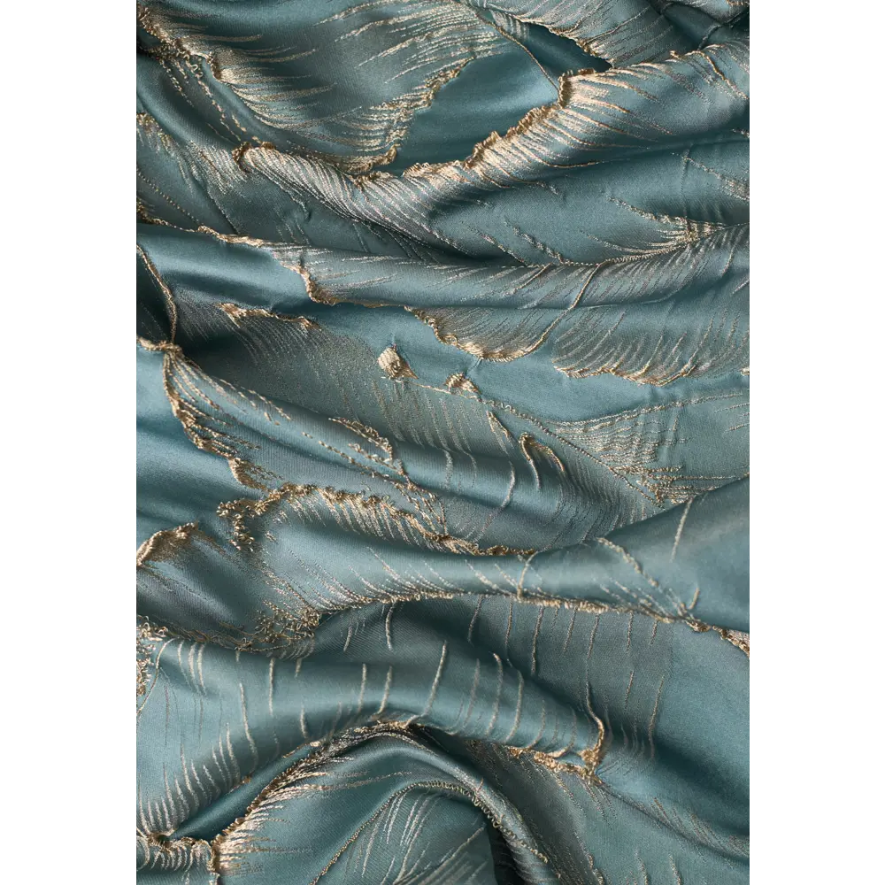 Фото 7 Комплект штор на шторной ленте блэкаут Colore Caldo 6049/Бирюзовый, 270x400 см Фото 7 Комплект штор на шторной ленте блэкаут Colore Caldo 6049/Бирюзовый, 270x400 см