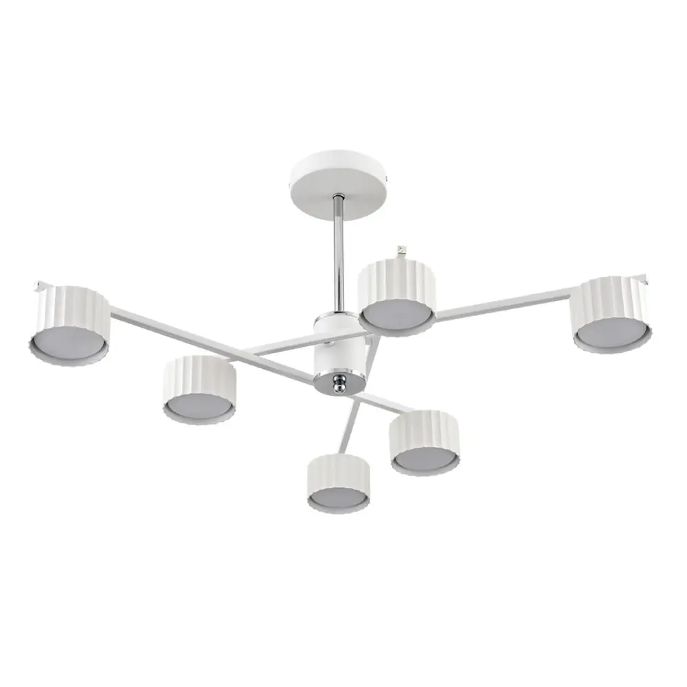 Фото Люстра на штанге Lumion 8241/6C COMFI LN25 цвет белый Фото Люстра на штанге Lumion 8241/6C COMFI LN25 цвет белый
