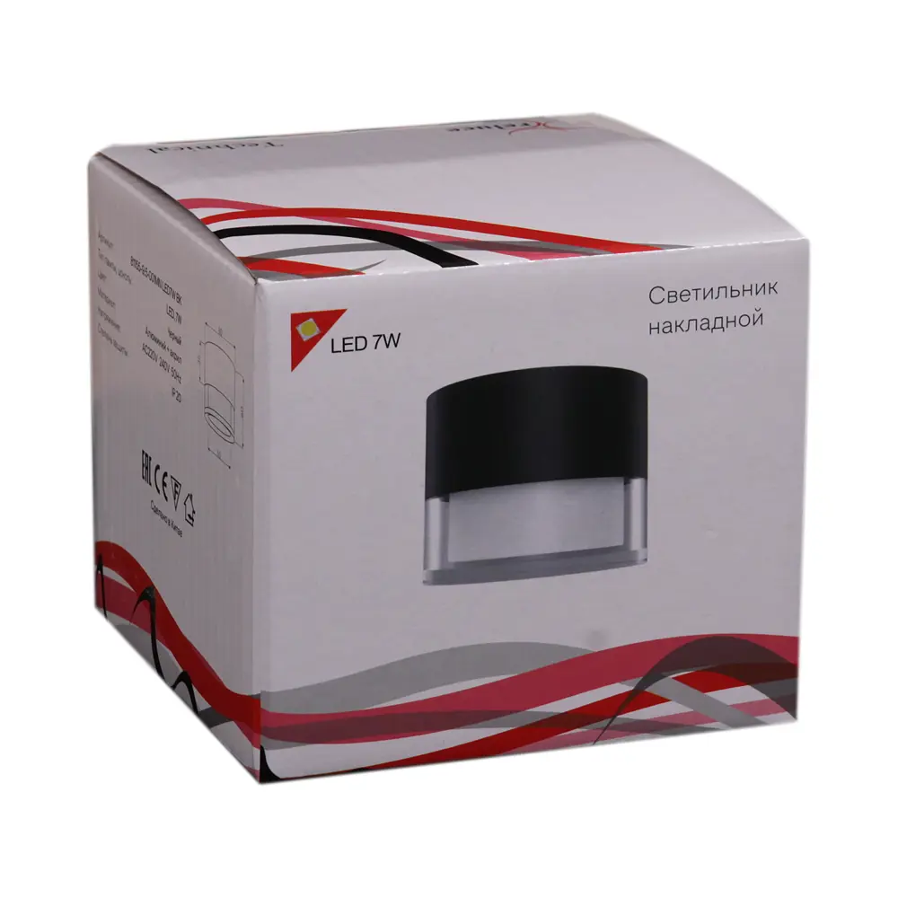 Фото 3 Светильник точечный накладной Reluce 81155-9.5-001MN LED7W BK цвет черный Фото 3 Светильник точечный накладной Reluce 81155-9.5-001MN LED7W BK цвет черный