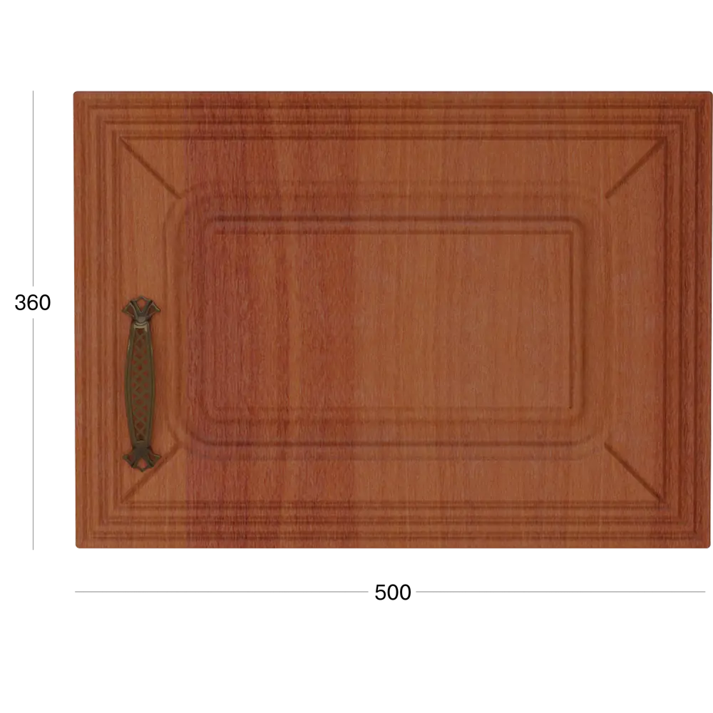 Фото 3 Фасад универсальный для кухонного шкафа Beneli Джули 49.60x35.60x1.60 см МДФ цвет итальянский орех