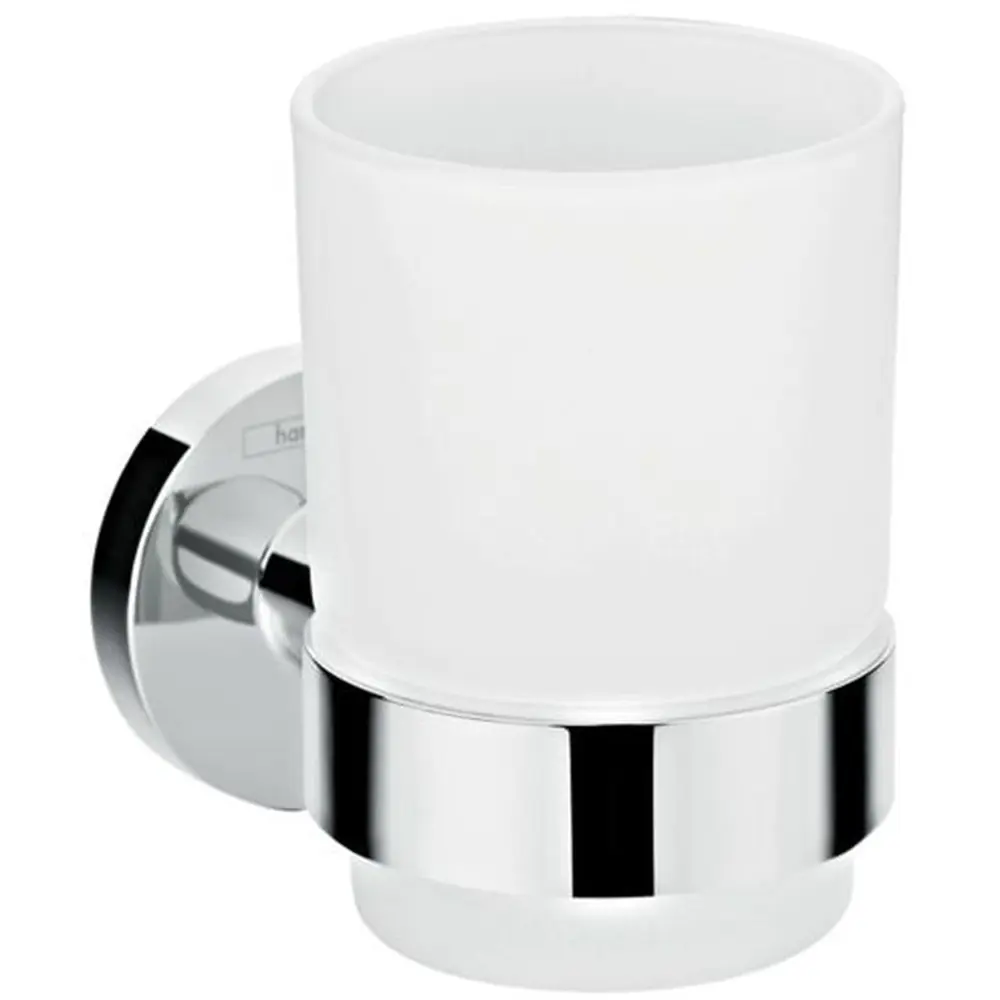 Фото Стакан для зубных щеток HANSGROHE 41718000HG металл цвет серый/серебристый Фото Стакан для зубных щеток HANSGROHE 41718000HG металл цвет серый/серебристый