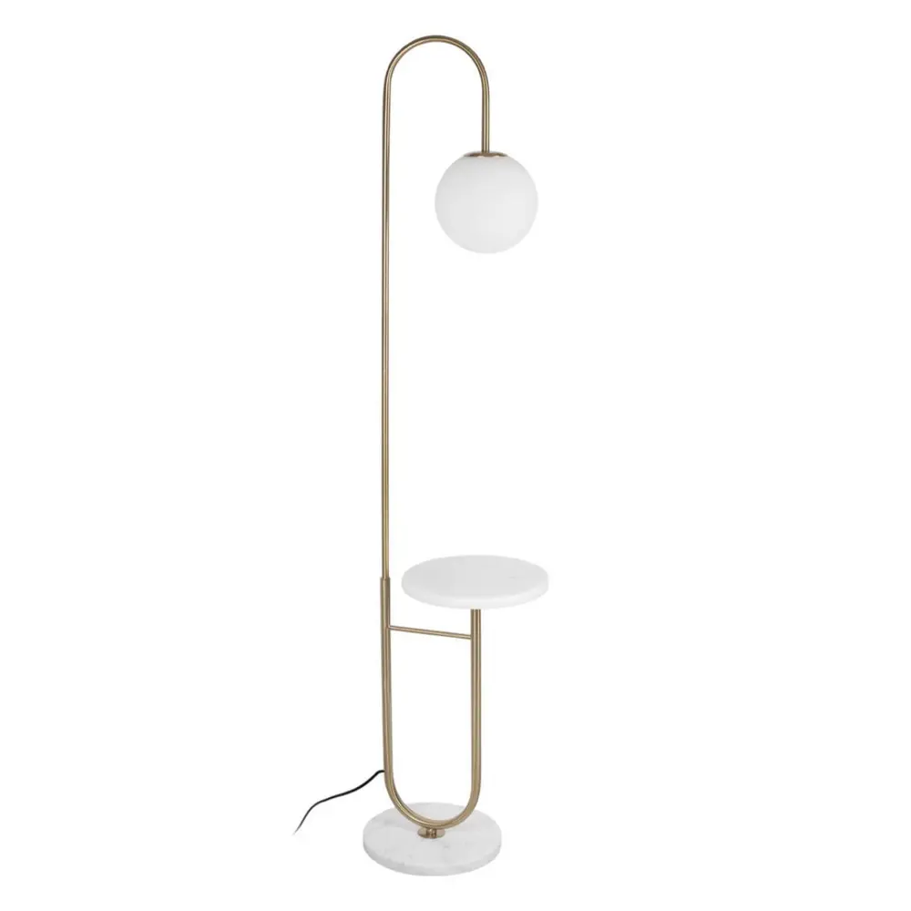 Фото Торшер Loft it Sonni 10145 gold со столиком цвет белый Фото Торшер Loft it Sonni 10145 gold со столиком цвет белый