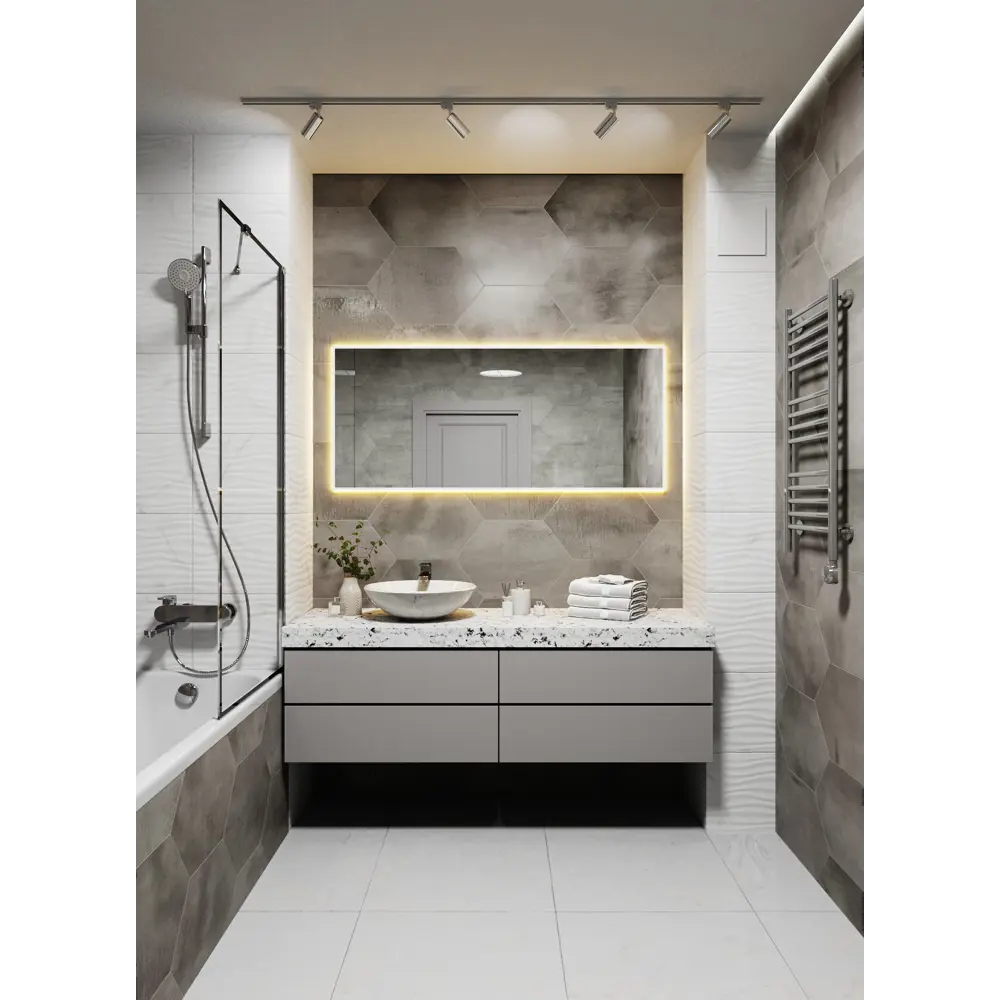 Фото 4 Зеркало со встроенной подсветкой One mirror 14070бст 70x140 см Фото 4 Зеркало со встроенной подсветкой One mirror 14070бст 70x140 см
