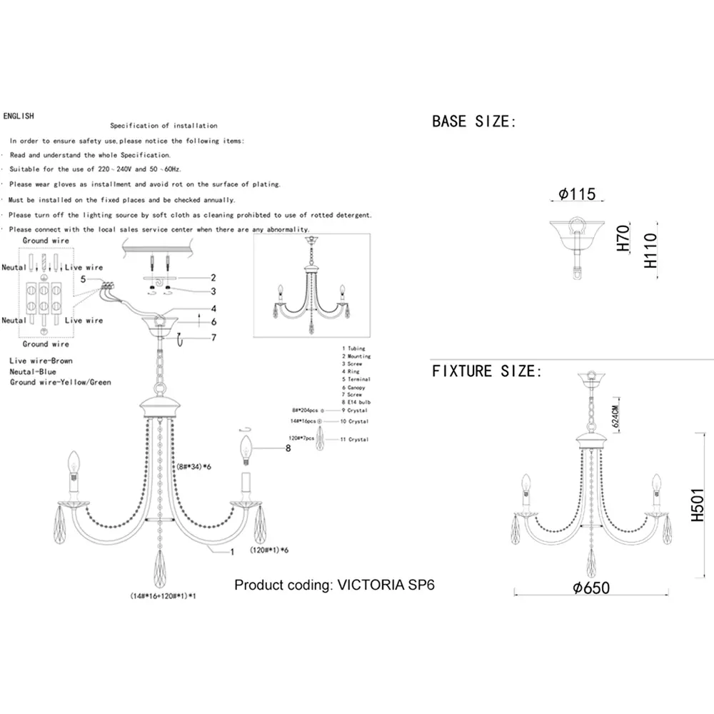 Фото 6 Люстра подвесная Crystal Lux 306_3340 6 ламп 12 м² цвет золото Фото 6 Люстра подвесная Crystal Lux 306_3340 6 ламп 12 м² цвет золото