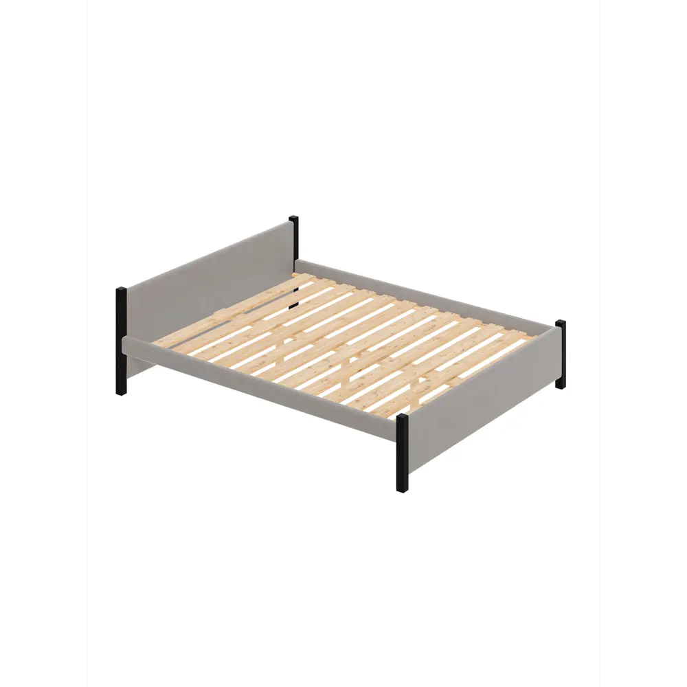 Фото Кровать Solarius Двуспальная Классика мягкая 1324 170 x 63 x 210 см массив сосны цвет светло-серый/оникс Фото Кровать Solarius Двуспальная Классика мягкая 1324 170 x 63 x 210 см массив сосны цвет светло-серый/оникс