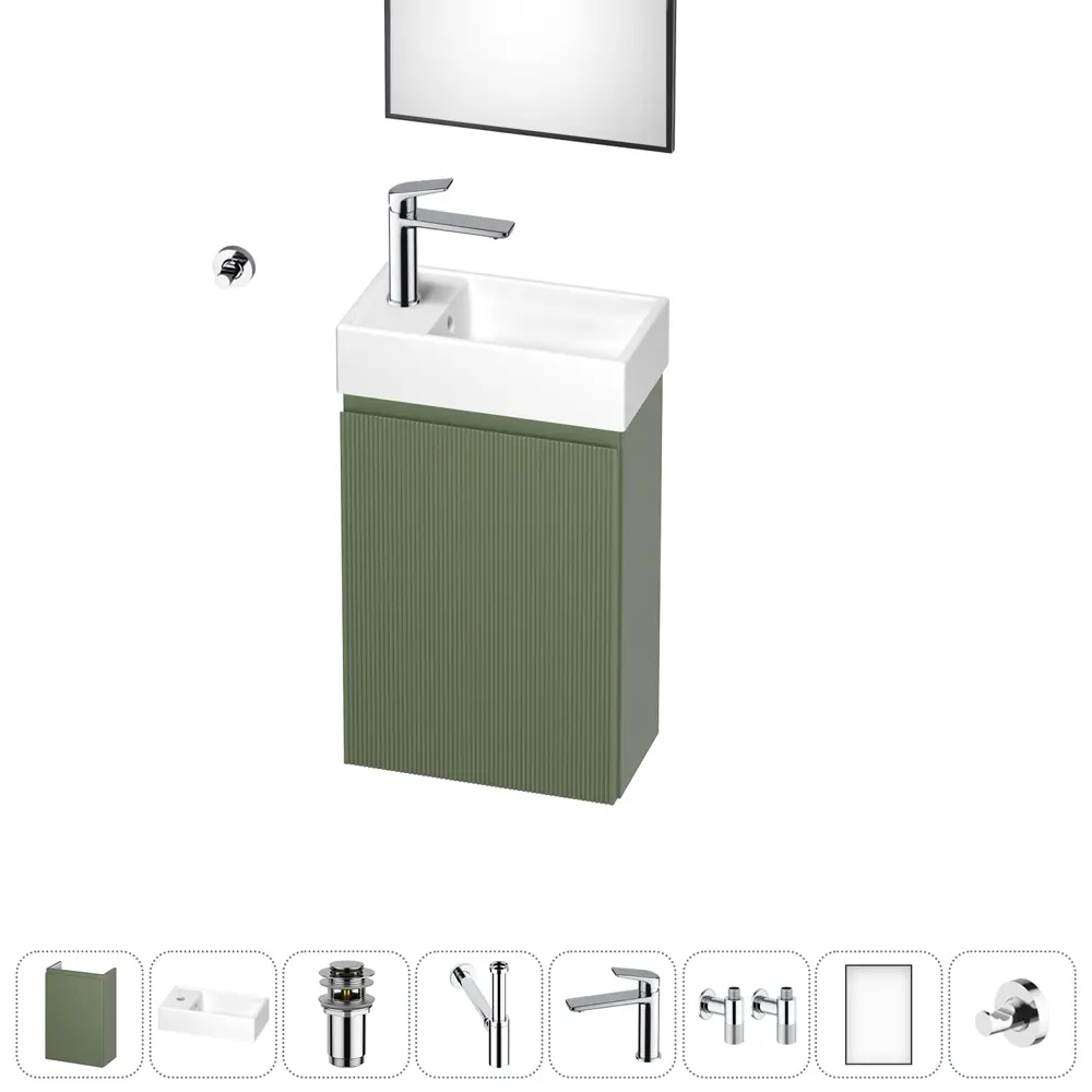 Фото Тумба с раковиной подвесная Wellsee WC Area 20216935R для ванной Фото Тумба с раковиной подвесная Wellsee WC Area 20216935R для ванной