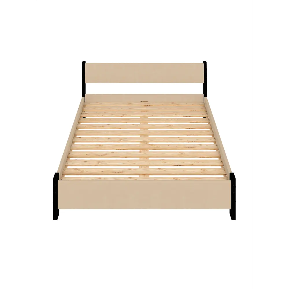 Фото 3 Кровать Solarius Мишка реечное основание 130 x 80 x 210 см дерево цвет бежевый;черный оникс