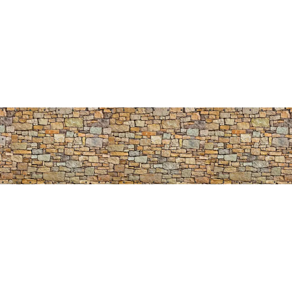 Фото 3 Фотосетка Art ФС190-Л Каменная кладка с установленными люверсами 600x155см