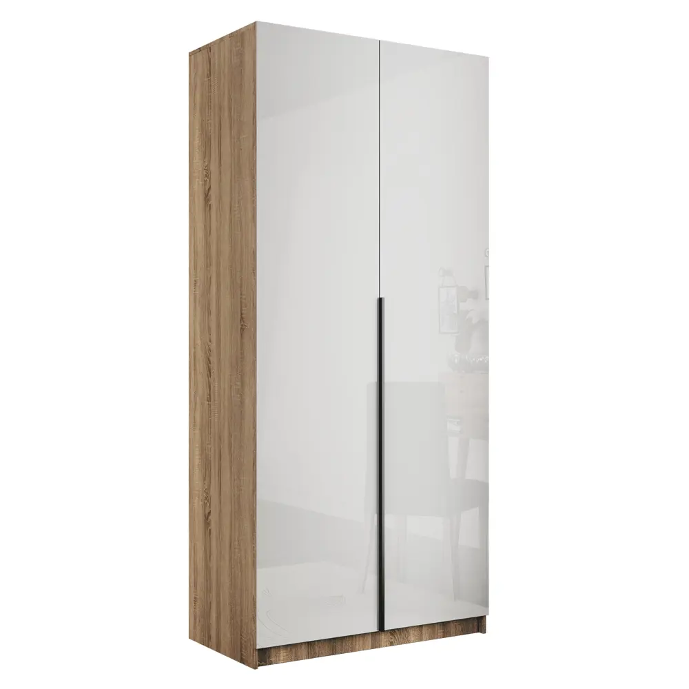 Фото 2 Шкаф распашной Мебельная компания е1 LCKSb_SH_1000_S 101x220x52.5 см ЛДСП цвет сонома Фото 2 Шкаф распашной Мебельная компания е1 LCKSb_SH_1000_S 101x220x52.5 см ЛДСП цвет сонома