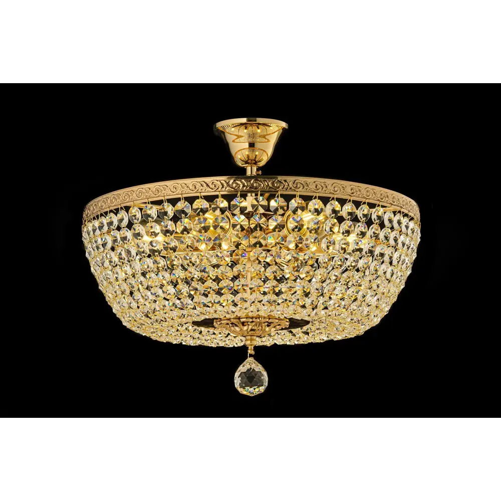 Фото 4 Люстра на штанге Arti lampadari Castellana gold Al_castellana_e_1.3.40.501_g 5 ламп 16.7 м² цвет прозрачный/золотой Фото 4 Люстра на штанге Arti lampadari Castellana gold Al_castellana_e_1.3.40.501_g 5 ламп 16.7 м² цвет прозрачный/золотой