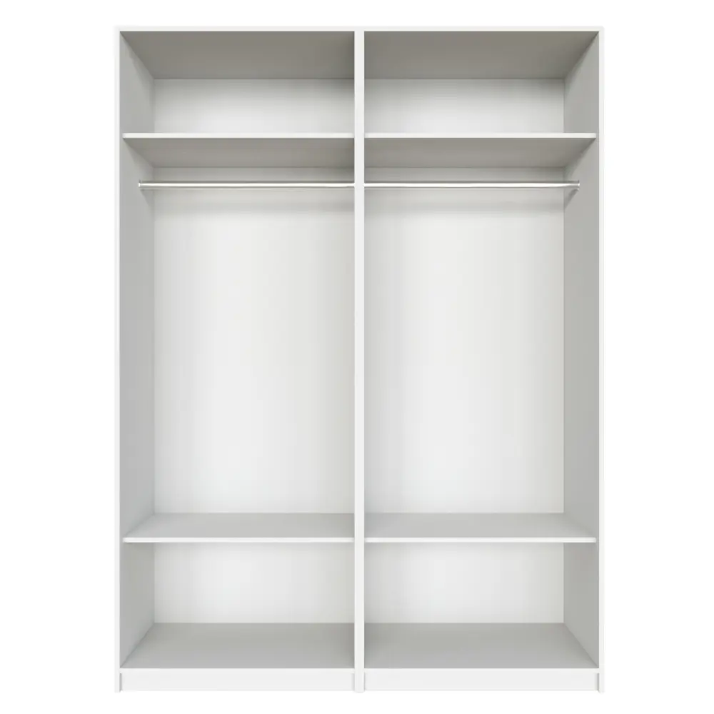 Фото 3 Шкаф распашной Мебельная компания е1 LCK_G_SH_1000_BT 162x220x52.5 см ЛДСП цвет белый снег Фото 3 Шкаф распашной Мебельная компания е1 LCK_G_SH_1000_BT 162x220x52.5 см ЛДСП цвет белый снег