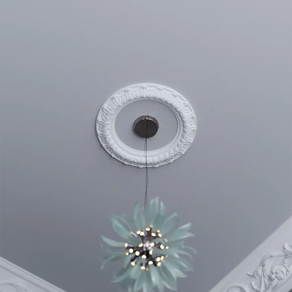 Фото 3 Розетка потолочная гипсовая Artpole SR20 D250 мм Фото 3 Розетка потолочная гипсовая Artpole SR20 D250 мм