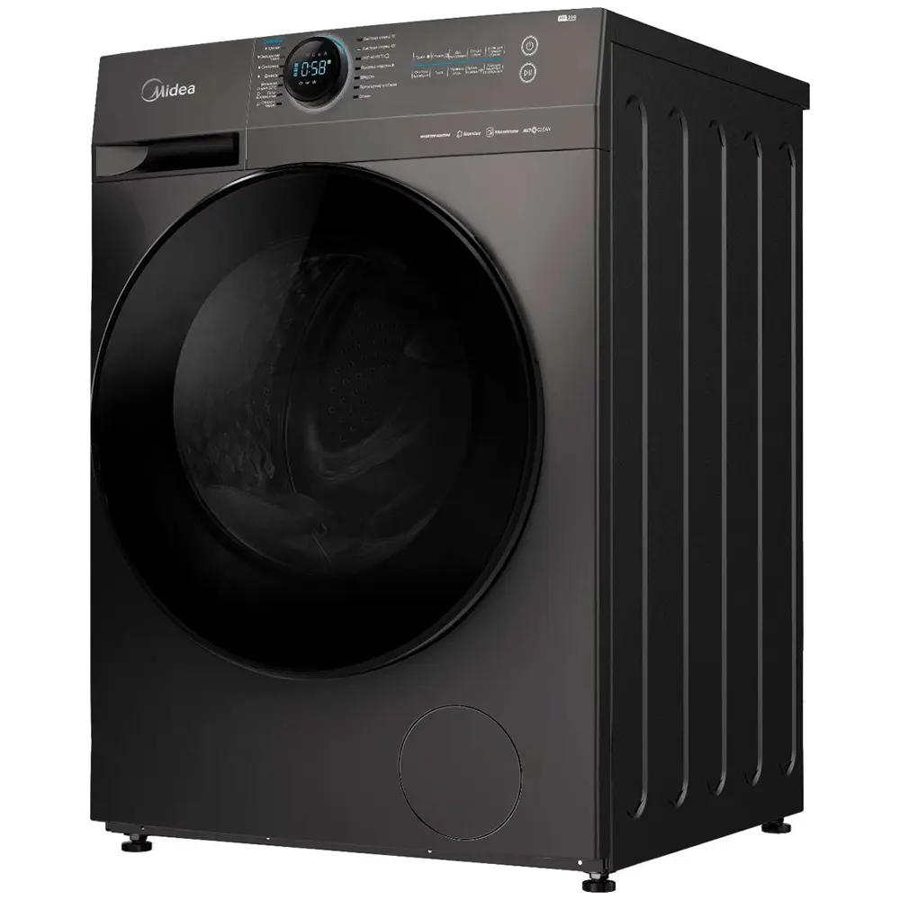 Фото 2 Стиральная машина Midea Mf200w90wbss-ru 59.5x85x53.5 см 9 кг цвет черный Фото 2 Стиральная машина Midea Mf200w90wbss-ru 59.5x85x53.5 см 9 кг цвет черный