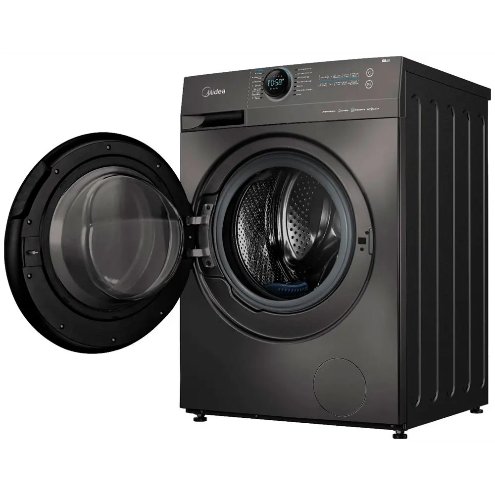 Фото 4 Стиральная машина Midea Mf200w90wbss-ru 59.5x85x53.5 см 9 кг цвет черный Фото 4 Стиральная машина Midea Mf200w90wbss-ru 59.5x85x53.5 см 9 кг цвет черный