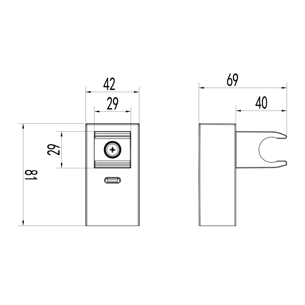 Фото 2 Держатель для душевой лейки Lemark LM8079C цвет хром Фото 2 Держатель для душевой лейки Lemark LM8079C цвет хром