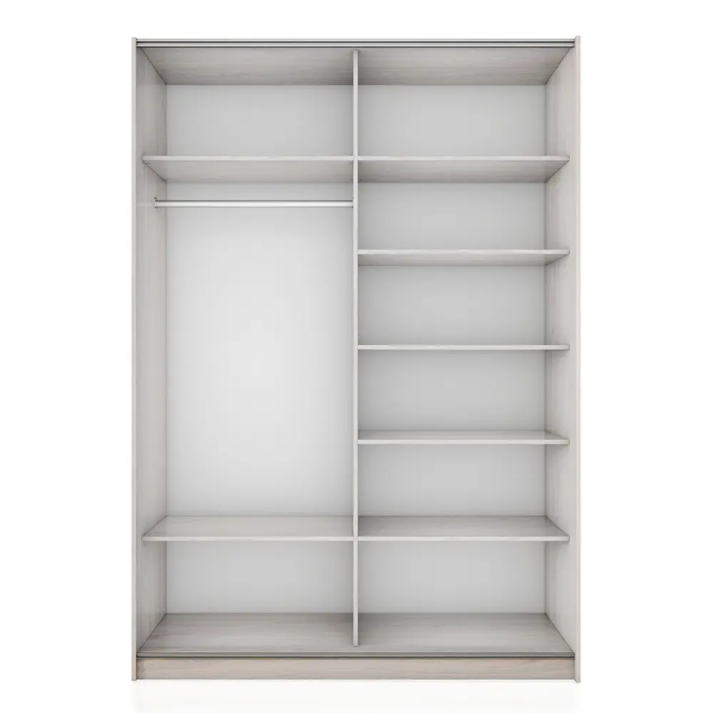 Фото 2 Шкаф-купе Мебельная компания е1 500593 230x140x57 см 8 полок ЛДСП цвет ясень анкор светлый Фото 2 Шкаф-купе Мебельная компания е1 500593 230x140x57 см 8 полок ЛДСП цвет ясень анкор светлый