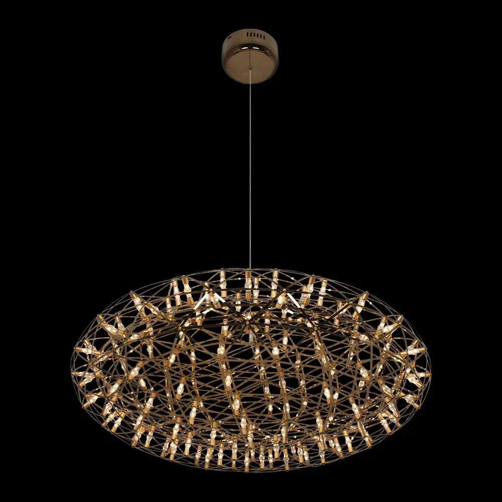 Фото 4 Светильник подвесной светодиодный Loft It Raimond 9027-75 gold 10.53 м² теплый белый (желтый) свет цвет золото Фото 4 Светильник подвесной светодиодный Loft It Raimond 9027-75 gold 10.53 м² теплый белый (желтый) свет цвет золото