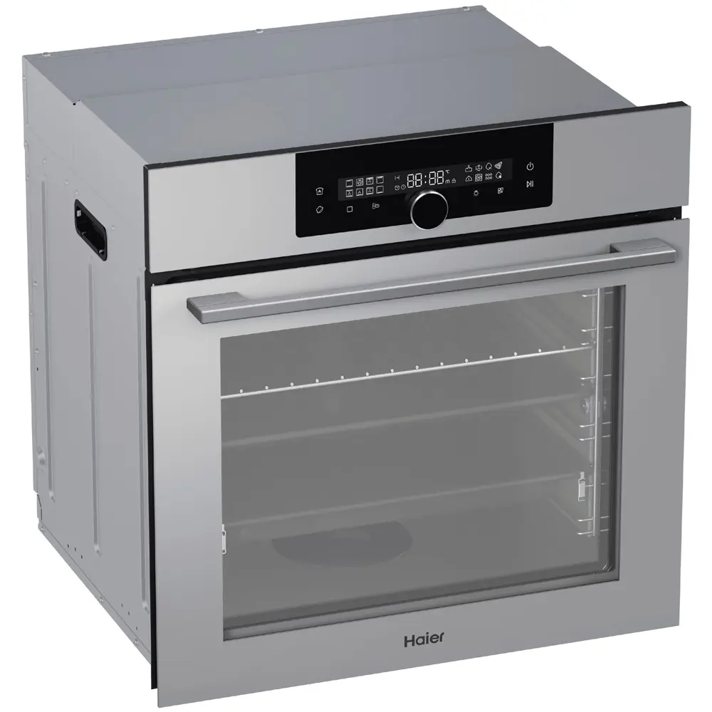 Фото 3 Встраиваемый духовой шкаф Haier HOQ-F6QSN3GG 59.5х59.5х56.5 см цвет серебро Фото 3 Встраиваемый духовой шкаф Haier HOQ-F6QSN3GG 59.5х59.5х56.5 см цвет серебро