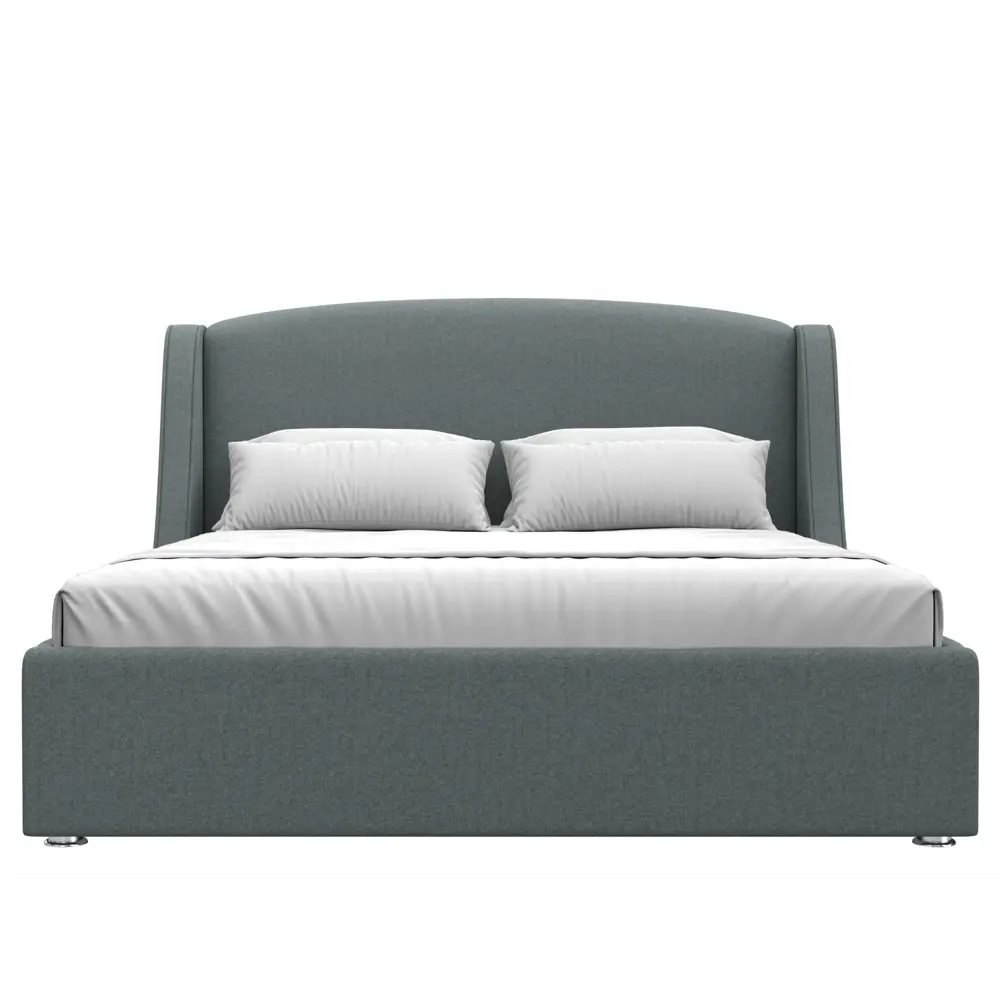 Фото 2 Кровать Лотос 160 Лига диванов 123111 195x120x210 см рогожка цвет амур 07 серый Фото 2 Кровать Лотос 160 Лига диванов 123111 195x120x210 см рогожка цвет амур 07 серый