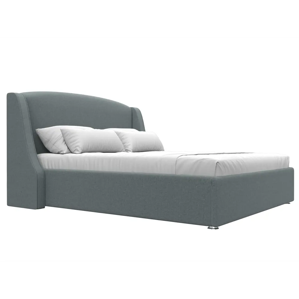 Фото 3 Кровать Лотос 160 Лига диванов 123111 195x120x210 см рогожка цвет амур 07 серый Фото 3 Кровать Лотос 160 Лига диванов 123111 195x120x210 см рогожка цвет амур 07 серый