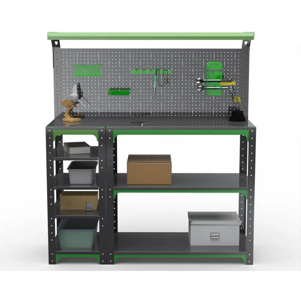 Фото 2 Стол-верстак Metalex Kit 204288 950x1800x400 мм, максимальная нагрузка до 260 кг