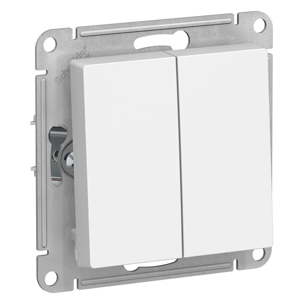 Фото Выключатель встраиваемый Systeme electric AtlasDesign ATN000151 2 клавиши цвет белый 3 шт. Фото Выключатель встраиваемый Systeme electric AtlasDesign ATN000151 2 клавиши цвет белый 3 шт.