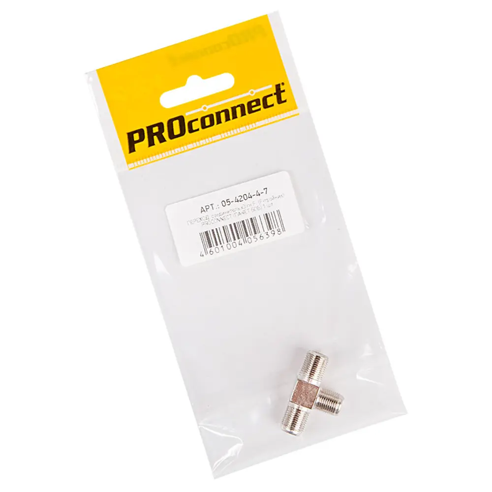 Фото Переходник антенный PROconnect 3 гнезда F Фото Переходник антенный PROconnect 3 гнезда F