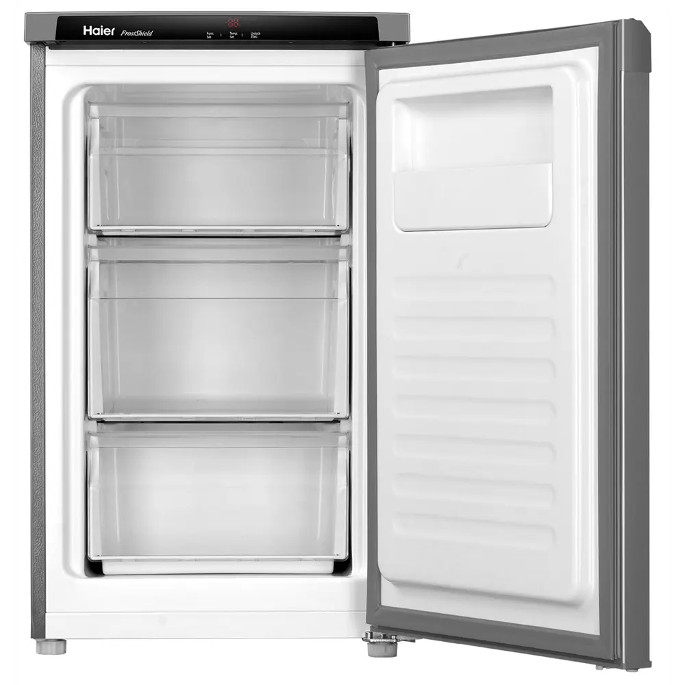 Фото 2 Отдельностоящая морозильная камера Haier HF-82SAA 50x84x55 см цвет серебристый Фото 2 Отдельностоящая морозильная камера Haier HF-82SAA 50x84x55 см цвет серебристый