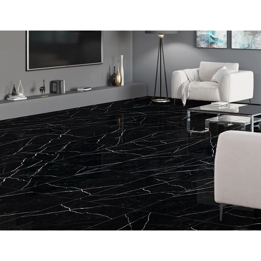 Фото 5 Керамогранит Staro Palacio Nero Marquina 1234728 60x120см цвет черный Фото 5 Керамогранит Staro Palacio Nero Marquina 1234728 60x120см цвет черный