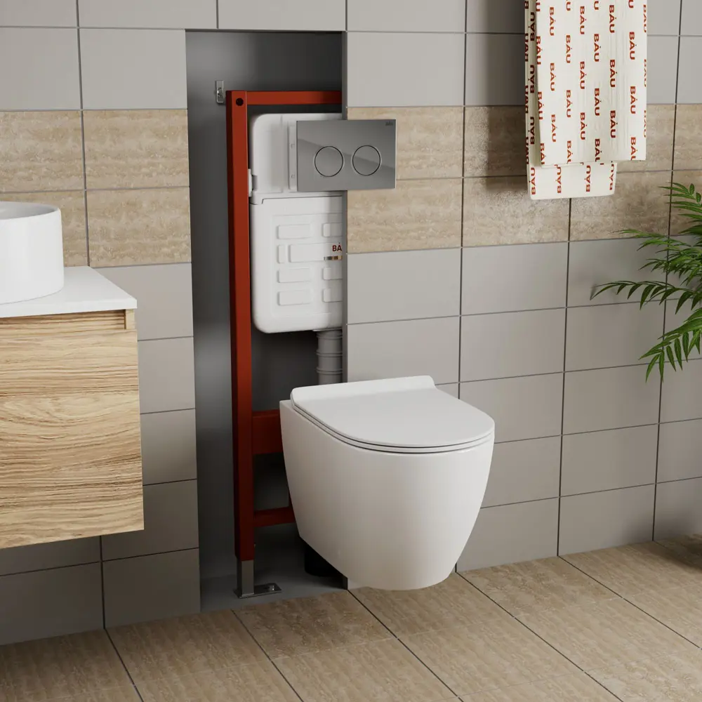 Фото 2 Комплект BAUEDGE E458103-BL0001-HQ5-E00113 6 в 1: инсталляция IDEAL унитаз безободковый Dream 52x36 Hurricane-5 сиденье быстросъемное микролифт кнопка Фото 2 Комплект BAUEDGE E458103-BL0001-HQ5-E00113 6 в 1: инсталляция IDEAL унитаз безободковый Dream 52x36 Hurricane-5 сиденье быстросъемное микролифт кнопка