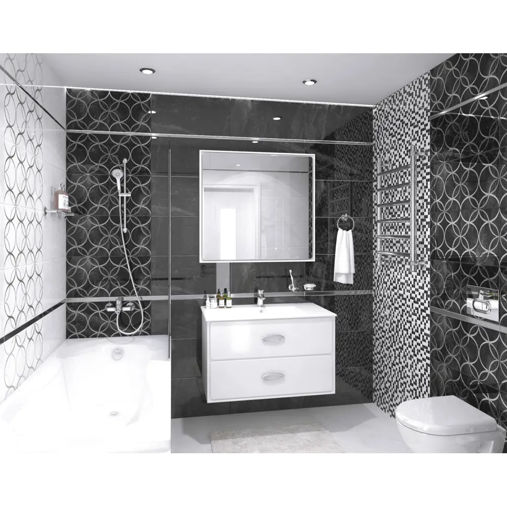 Фото 3 Керамическая плитка Laparet х9999213194 60x30см 1.98 м² цвет черный, цена за упаковку Фото 3 Керамическая плитка Laparet х9999213194 60x30см 1.98 м² цвет черный, цена за упаковку