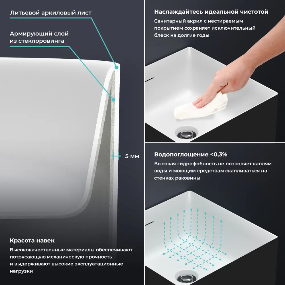 Фото 6 Напольная раковина отдельностоящая Wellsee Pure BY Wellsee 20213248R размер 40x40x85 см, с донным клапаном, сифоном и смесителем Фото 6 Напольная раковина отдельностоящая Wellsee Pure BY Wellsee 20213248R размер 40x40x85 см, с донным клапаном, сифоном и смесителем
