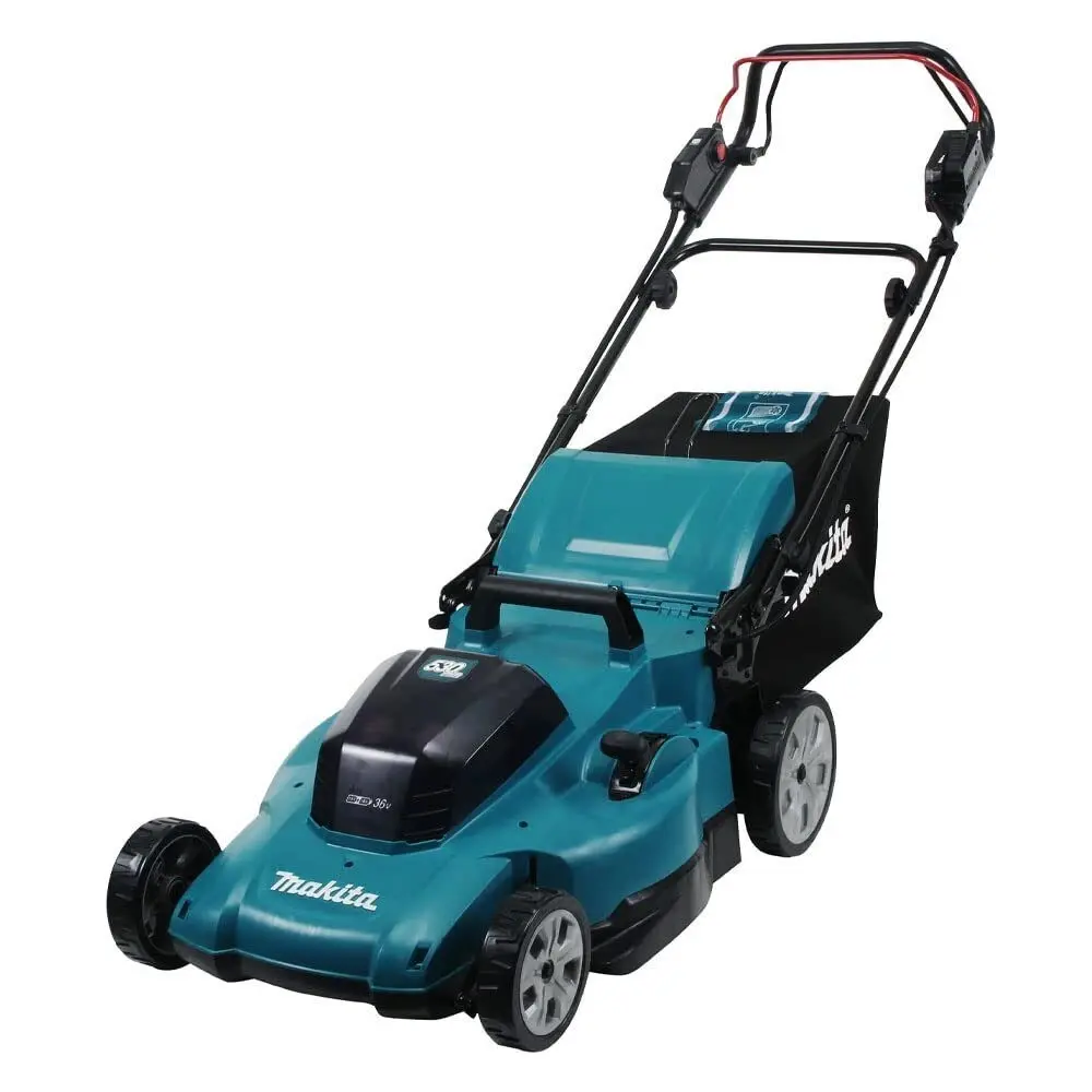 Фото Газонокосилка аккумуляторная бесщёточная самоходная Makita Dlm539ct2 18 В 53 см 0x5 Ач АКБ и ЗУ в комплекте Фото Газонокосилка аккумуляторная бесщёточная самоходная Makita Dlm539ct2 18 В 53 см 0x5 Ач АКБ и ЗУ в комплекте