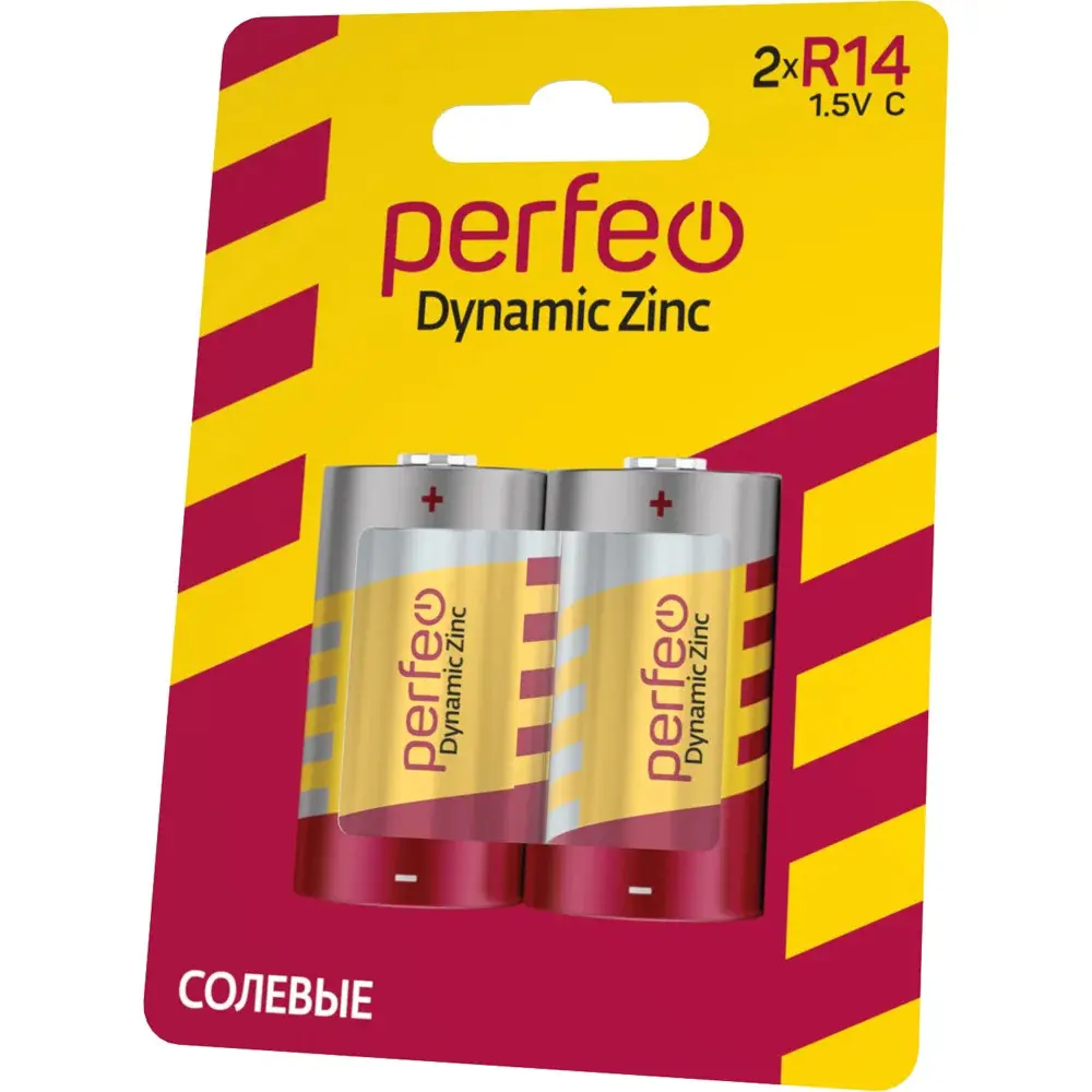 Фото 4 Батарейка Perfeo солевая R14/2BL 20 шт.