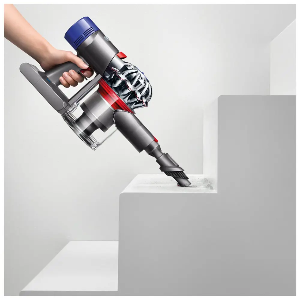 Фото 4 Пылесос вертикальный Dyson V8 absolute 447109-01 серый/никель 0.54 л 350 Вт цвет серый никель Фото 4 Пылесос вертикальный Dyson V8 absolute 447109-01 серый/никель 0.54 л 350 Вт цвет серый никель