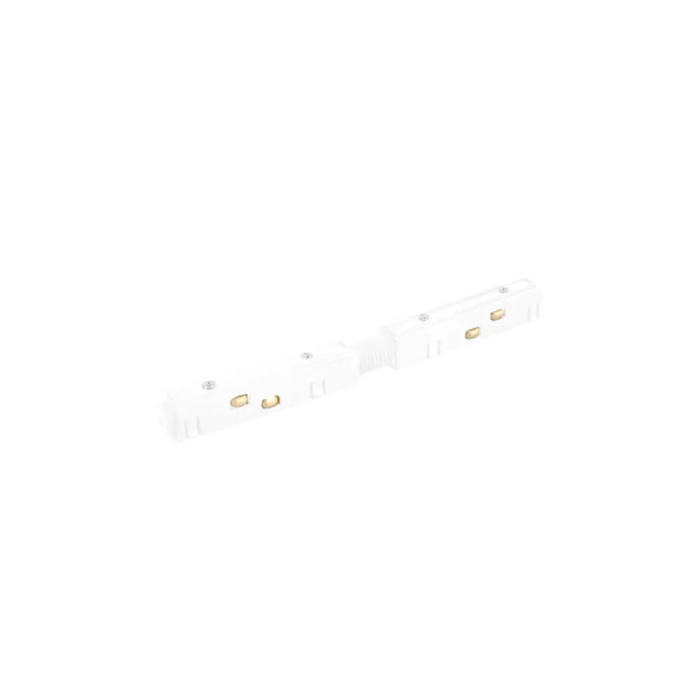 Фото Коннектор Crystal Lux 062_1408 прямой жесткий для соединения трековых шинопроводов магнитных цвет белый Фото Коннектор Crystal Lux 062_1408 прямой жесткий для соединения трековых шинопроводов магнитных цвет белый