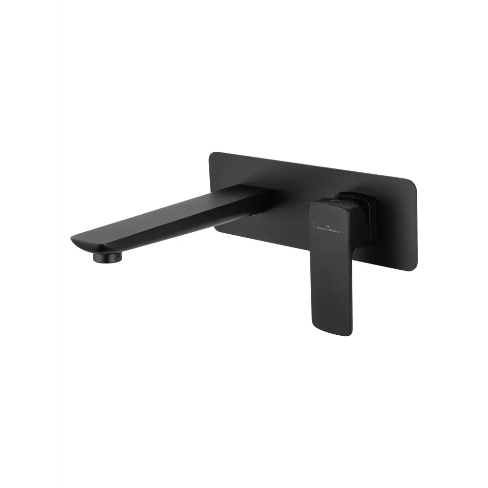 Фото Смеситель для раковины встраиваемый Wonzon & Woghand Edge однорычажный цвет черный матовый WW-88869003-MB